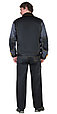 Костюм СИРИУС-ФАВОРИТ куртка, брюки, черный с темно-серым, фото 2