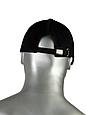 Кепка-бейсболка черная пл.190 гр/м2 (пакет по 25 шт.,в упаковке 200 шт.), фото 3