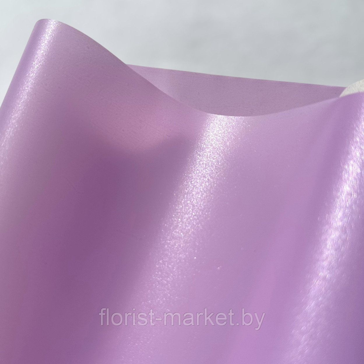 Плёнка перламутровая "Блеск", 60 см*10 м, 60 мкм, сиреневый