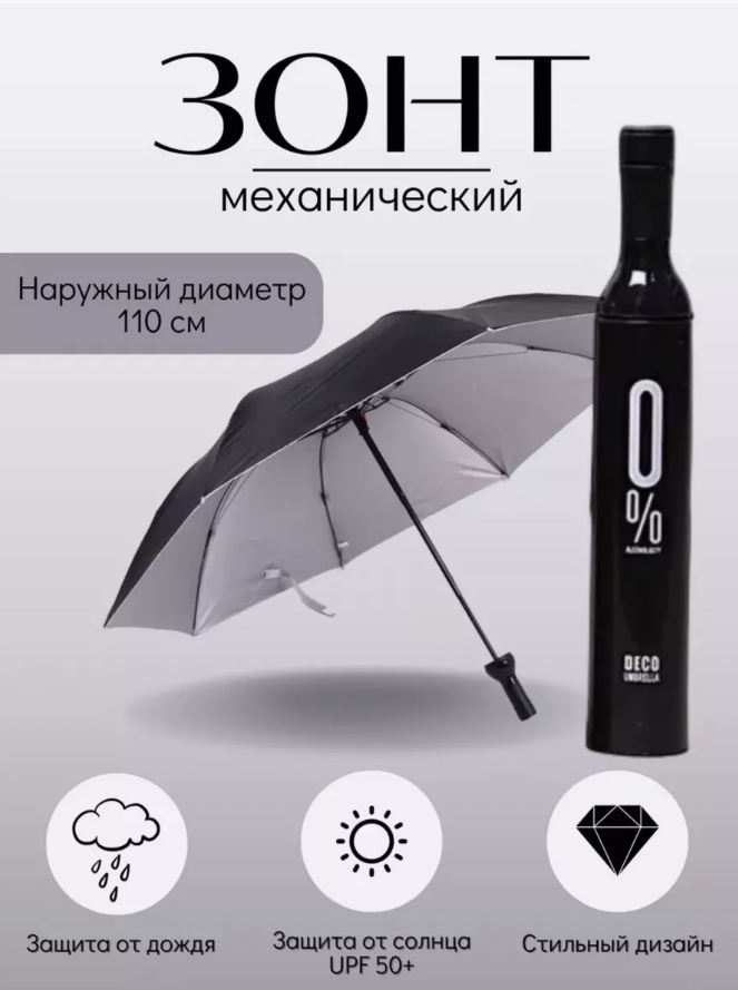 Зонт складной механический