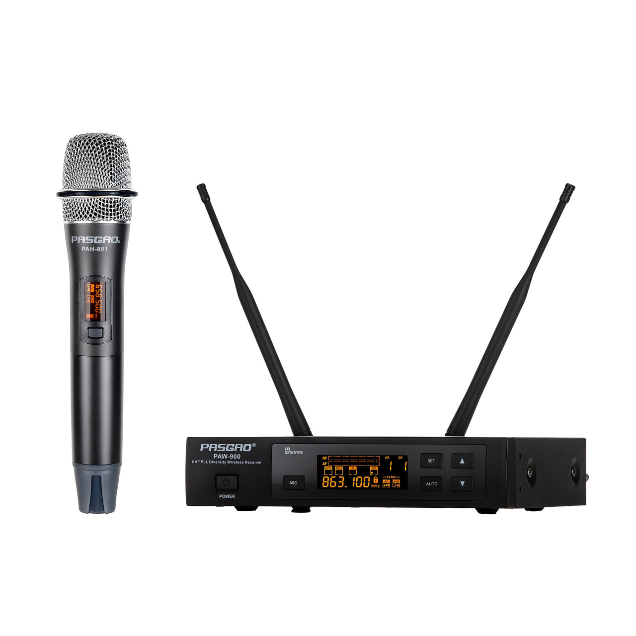 Pasgao PAW-900/PAH-801 радиосистема с ручными передатчиками.