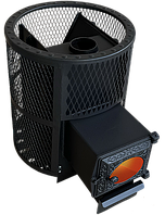 Печь банная Березка Корвет 24 (сетчатый кожух, ДТ-3 стекло)