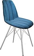 Стул Sheffilton SHT-ST29-C1/S37 (морская глубина/хром лак)