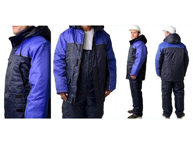 Костюм (куртка+п/к) утепленный "Балтика" (синий+василек Оксфорд) р-р 56-58 рост 182-188, РФ (р-р 56-58 рост