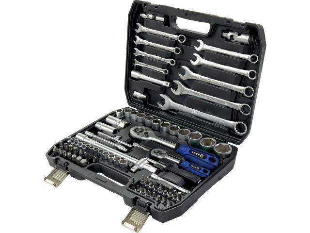 Набор головок и ключей 82пр. TREK (1/4", 1/2", 6 граней)