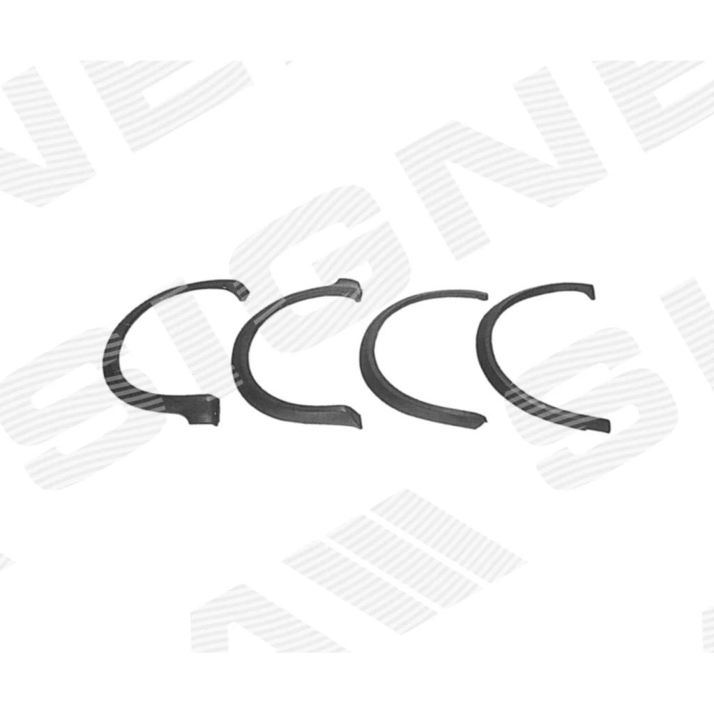 Накладки на арку (комплект) для Audi 80 (B2)