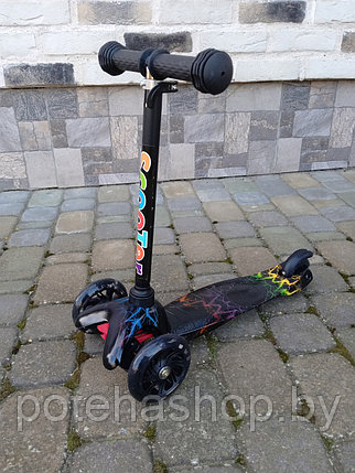 Самокат трехколесный Scooter молнии 038Z, от 2 лет, фото 2