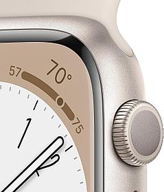 Смарт-часы Apple Watch 8 GPS Starlight Aluminum Case with with Starlight Sport Band 45mm L (MNUQ3LL/A)
