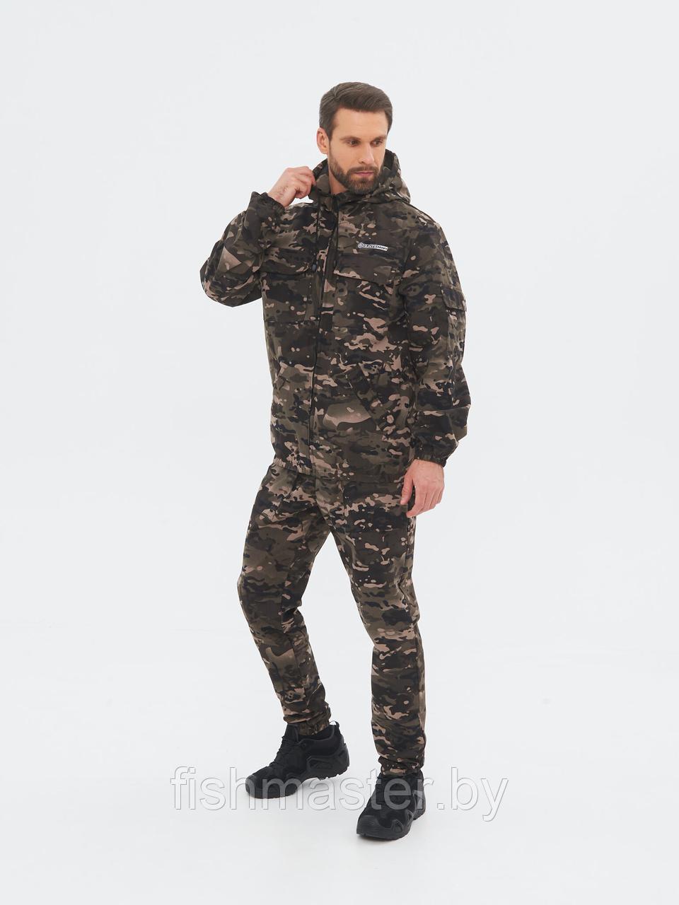 Костюм летний HUNTSMAN Стрелок цв.Черный мультикам тк Сорочка Смесовая