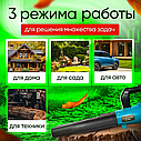 Воздуходувка аккумуляторная / Пылесос садовый / Снегоочиститель с 2 аккумуляторами, фото 4