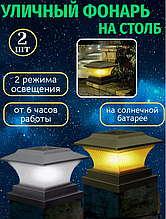 Фонарь уличный на столб на солнечной батарее 2 шт.