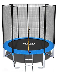 Батут Funfit PRO 183 см (6FT) с защитной сеткой и лестницей