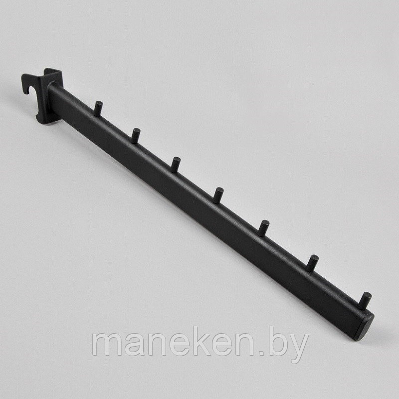 Кронштейн для овальной трубы наклонный, 7 штырьков U7297N(черный)