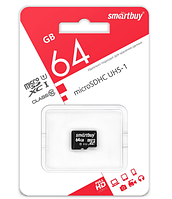 Карта памяти Smartbuy microSDXC 64GB class 10 UHS-I