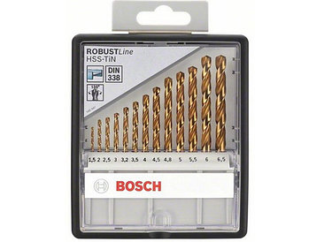 BOSCH Китай Набор сверл по мет. Robust Line HSS-TiN 13шт 1,5-6,5мм (BOSCH)