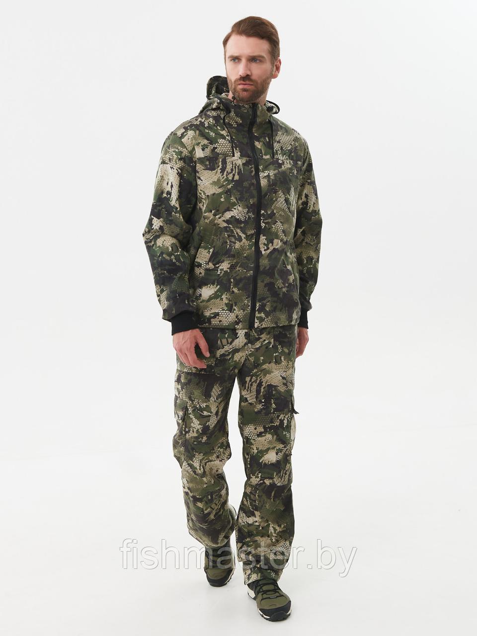 Костюм летний HUNTSMAN Тайга-3 цв.Зеленый Питон тк.Твил-Пич