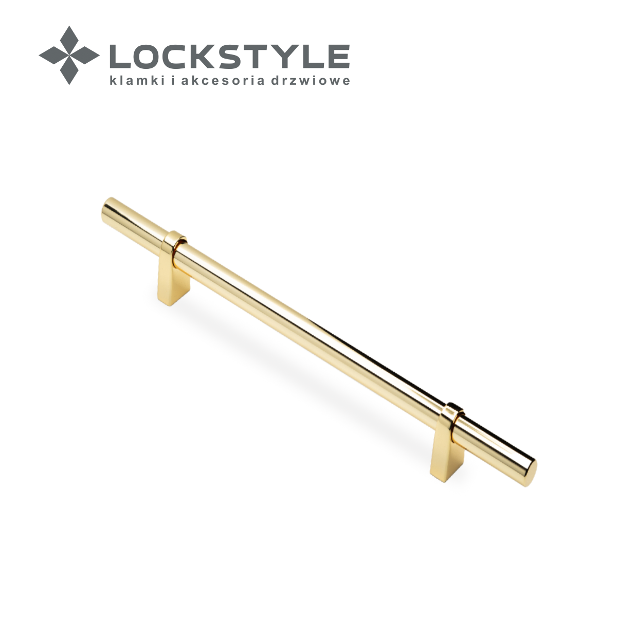 Ручка мебельная CEBI A1260 224 мм SMOOTH (гладкая) цвет MP11 глянцевое золото