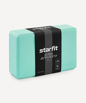 Блок для йоги STARFIT , 22,5х15х8 см, мятный, YB-200 EVA
