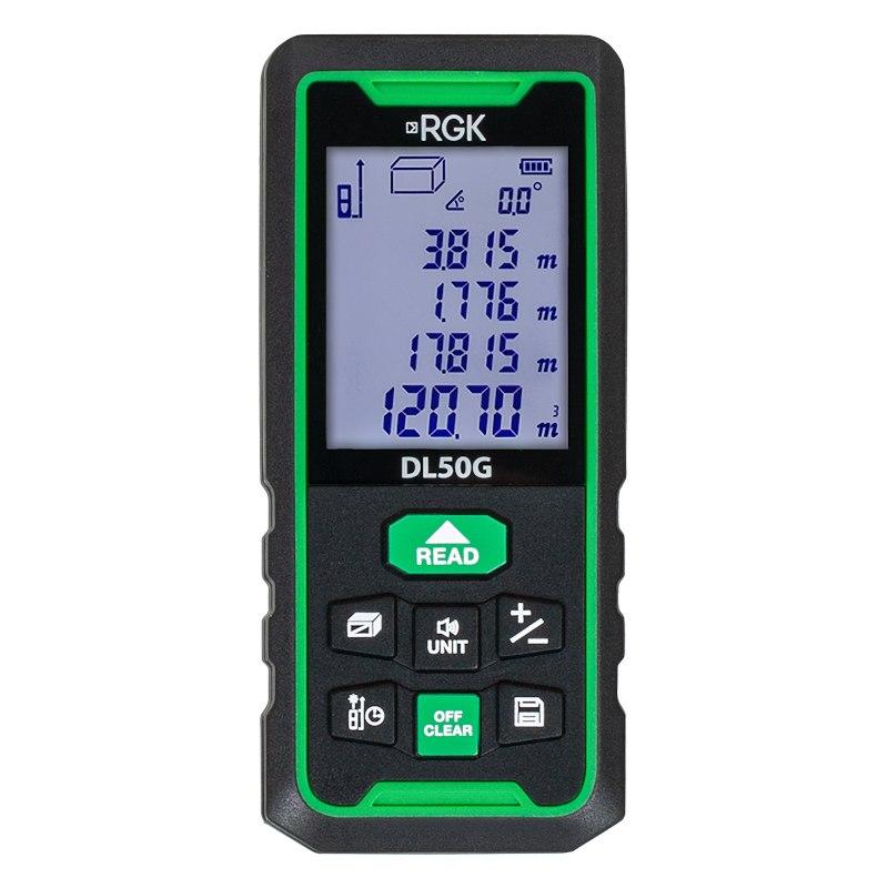 Лазерный дальномер RGK DL50G - зеленый луч
