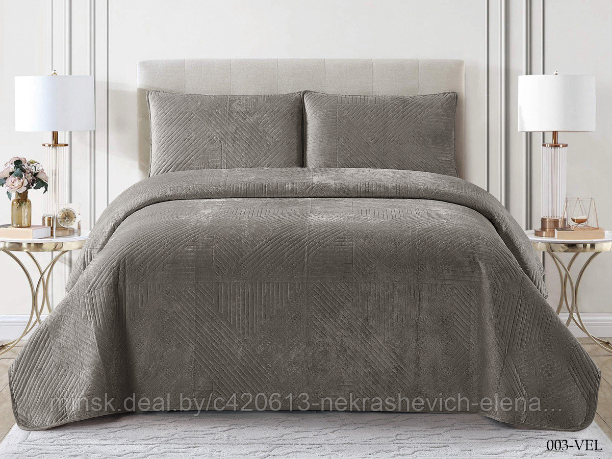Покрывало на кровать в спальню 230х250 Velluto 230/003-VEL