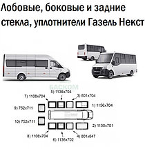 Лобовые, боковые и задние стекла, уплотнители Газель Некст
