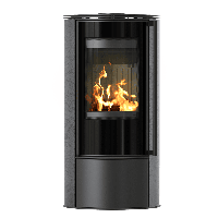 Печь-камин Kratki ERIK grafite satin black