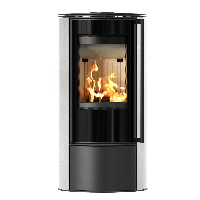 Печь-камин Kratki ERIK white natural