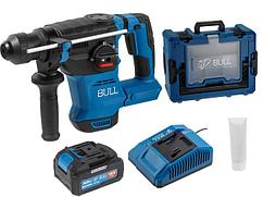 Аккум. перфоратор BULL CBH 1826 Xcase, XLTpro, БЕСЩЕТ., 18 В, 2.6 Дж, 26 мм, 1x4 А*ч, з/у (3 режима +