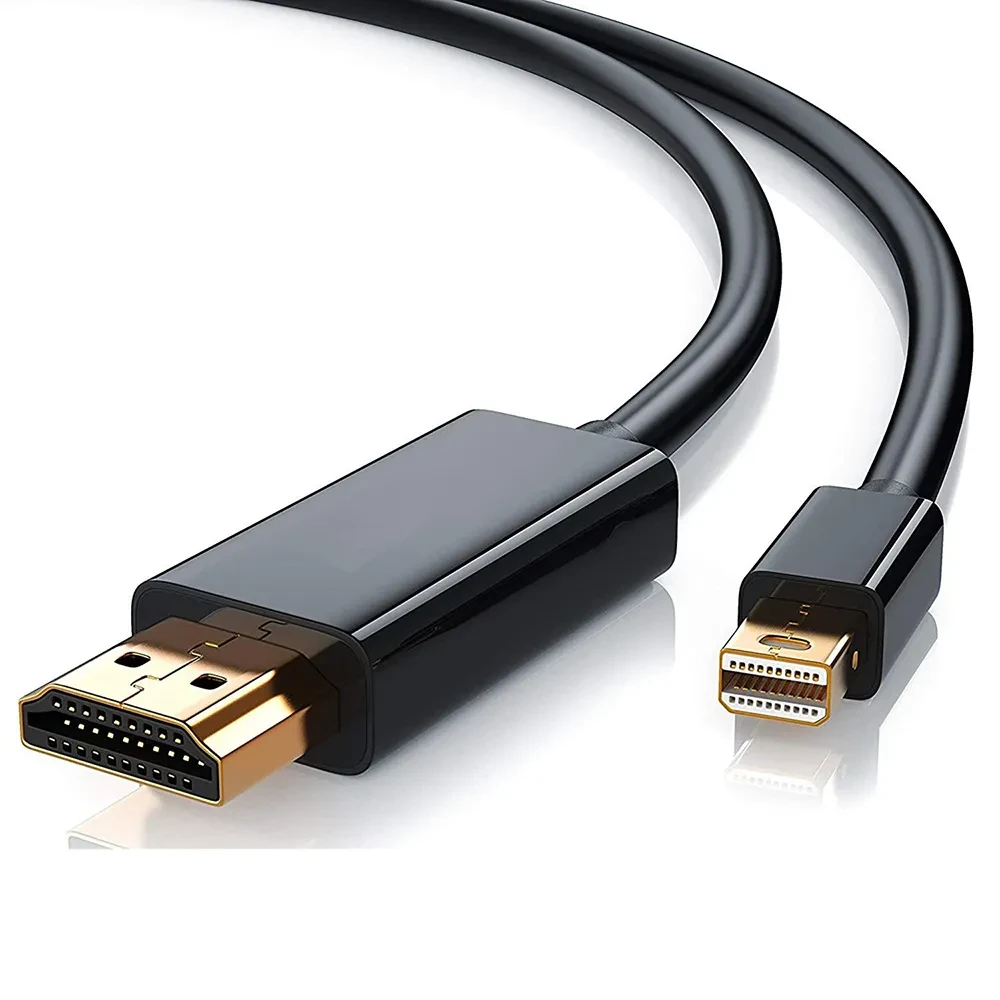 Кабель Mini DisplayPort - HDMI 4K, папа-папа, 1,8 метра, черный 556997