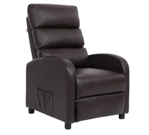Реклайнер Calviano 2164 (экокожа, коричневый)