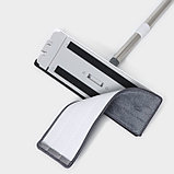 Швабра с отжимом и ведро Raccoon: ведро с отсеками для полоскания и отжима 13 л, швабра плоская, запасная, фото 8