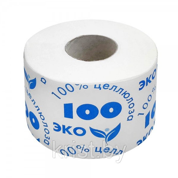 Бумага туалетная однослойная Эко, 1рул, 100м