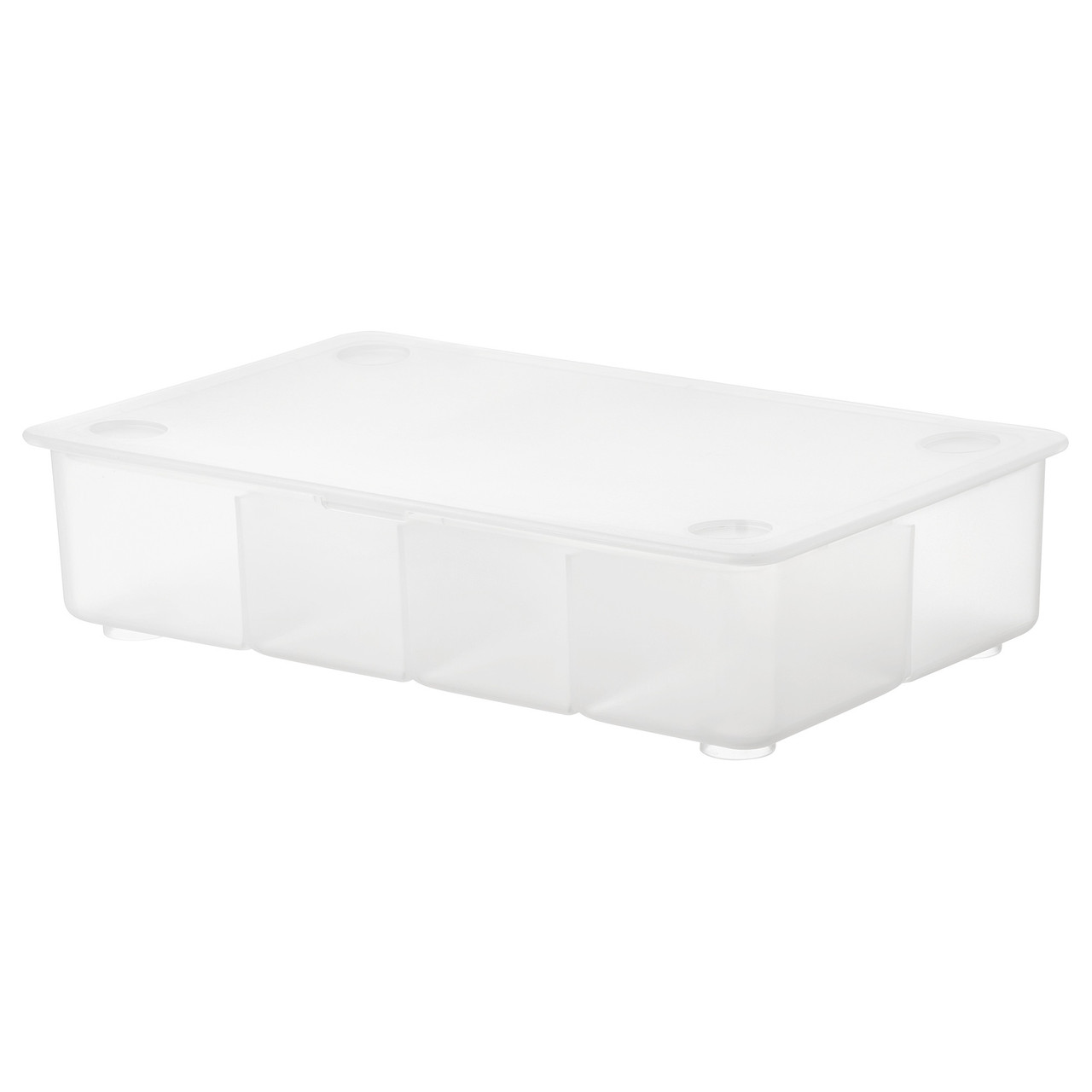 IKEA/ ГЛИС контейнер с крышкой, прозрачный, 34x21 см