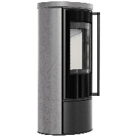 Печь-камин Kratki ERIK gray satin P