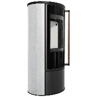 Печь-камин Kratki ERIK White Natural KDJ