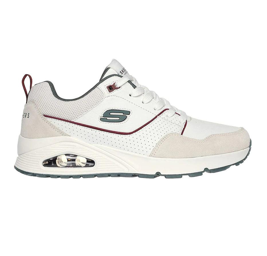 Кроссовки мужские Skechers Uno - Retro One белый/серый 183020-WGR