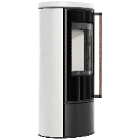 Печь-камин Kratki ERIK White Satin KDJ P