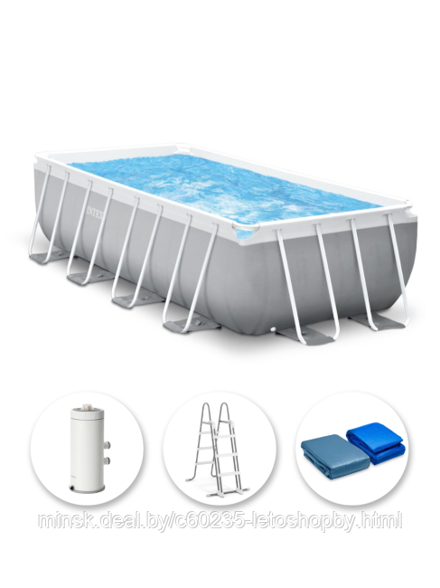 Каркасный бассейн Intex 26792 Prism Frame Pool 488*244*107 см