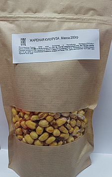 Жареная кукуруза с солью. Масса 200 гр