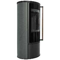 Печь-камин Kratki ERIK Serpentino KDJ Black