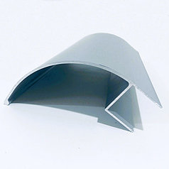 Профиль угловой облицовочный алюминиевый (окантовка), 100x100мм, 1м (SP)