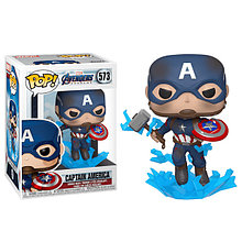Капитан Америка со сломанным щитом и мьёльниром / Captain America with Broken Shield. Фигурка Funko POP!