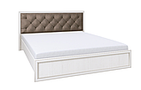 Кровать 06.121-01 Габриэлла (1400) с ортопедическим основанием (вудлайн кремовый), фото 2