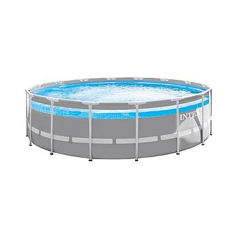 26722 Каркасный бассейн Intex Prism Frame Clearview 427 х 107 см, картриджный фильтр, аксессуары
