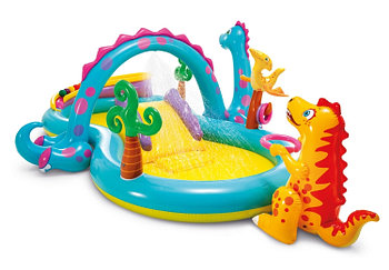 57135 Игровой центр Intex Дракоша, с распылителем, 333 х 229 х 112 см, от 3 лет