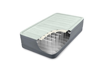 64902 Надувная кровать Intex Premaire Elevated Airbed 99х191х46см, встроенный насос 220V