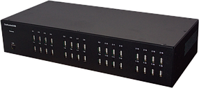Управляемый USB over IP концентратор DistKontrolUSB-32 с 32 портами USB c 2 блоками питания / Ethernet 2 x
