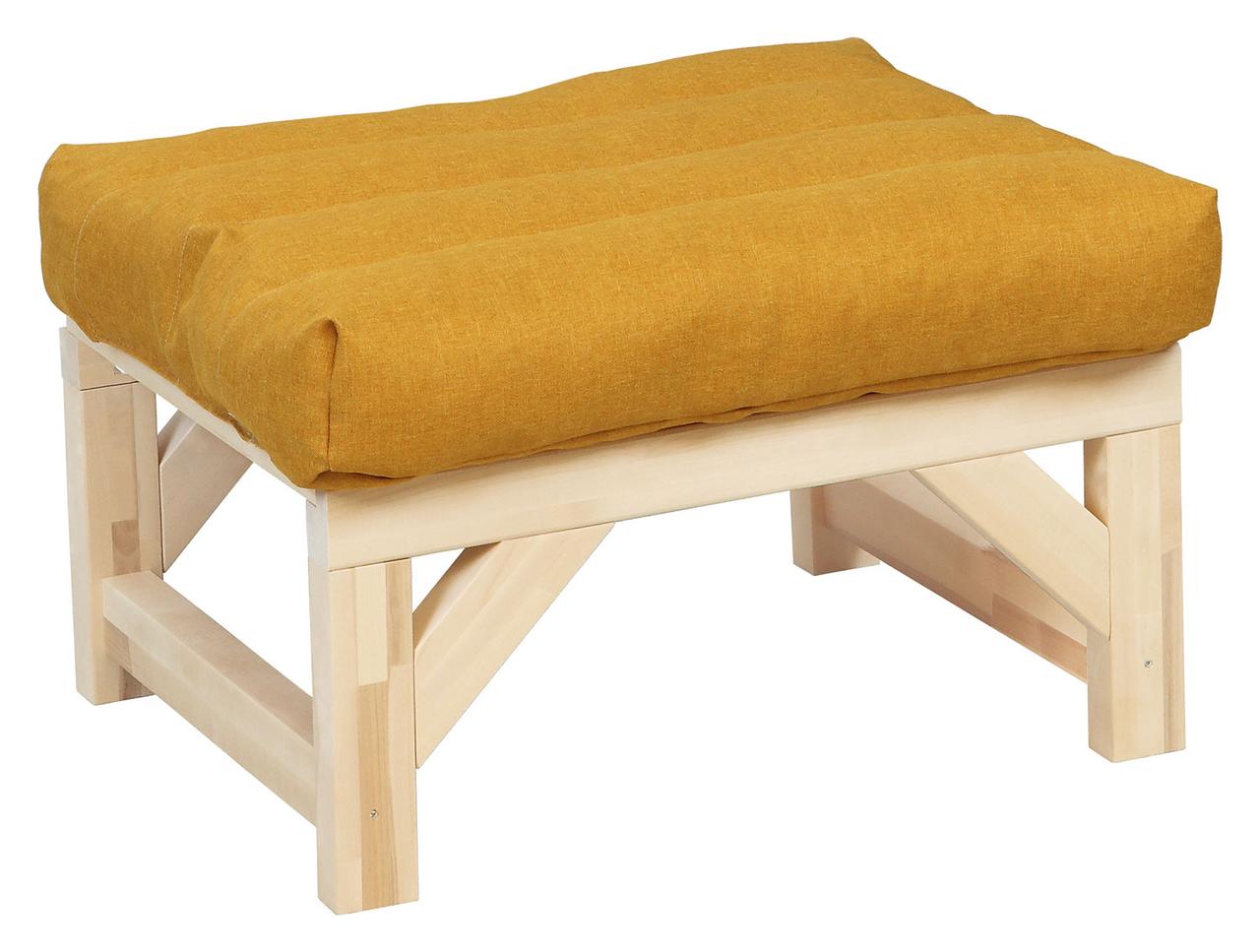 Банкетка БИНГО массив (Рогожка Savana Plus Yellow) Элегия
