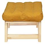 Банкетка БИНГО массив (Рогожка Savana Plus Yellow) Элегия, фото 3