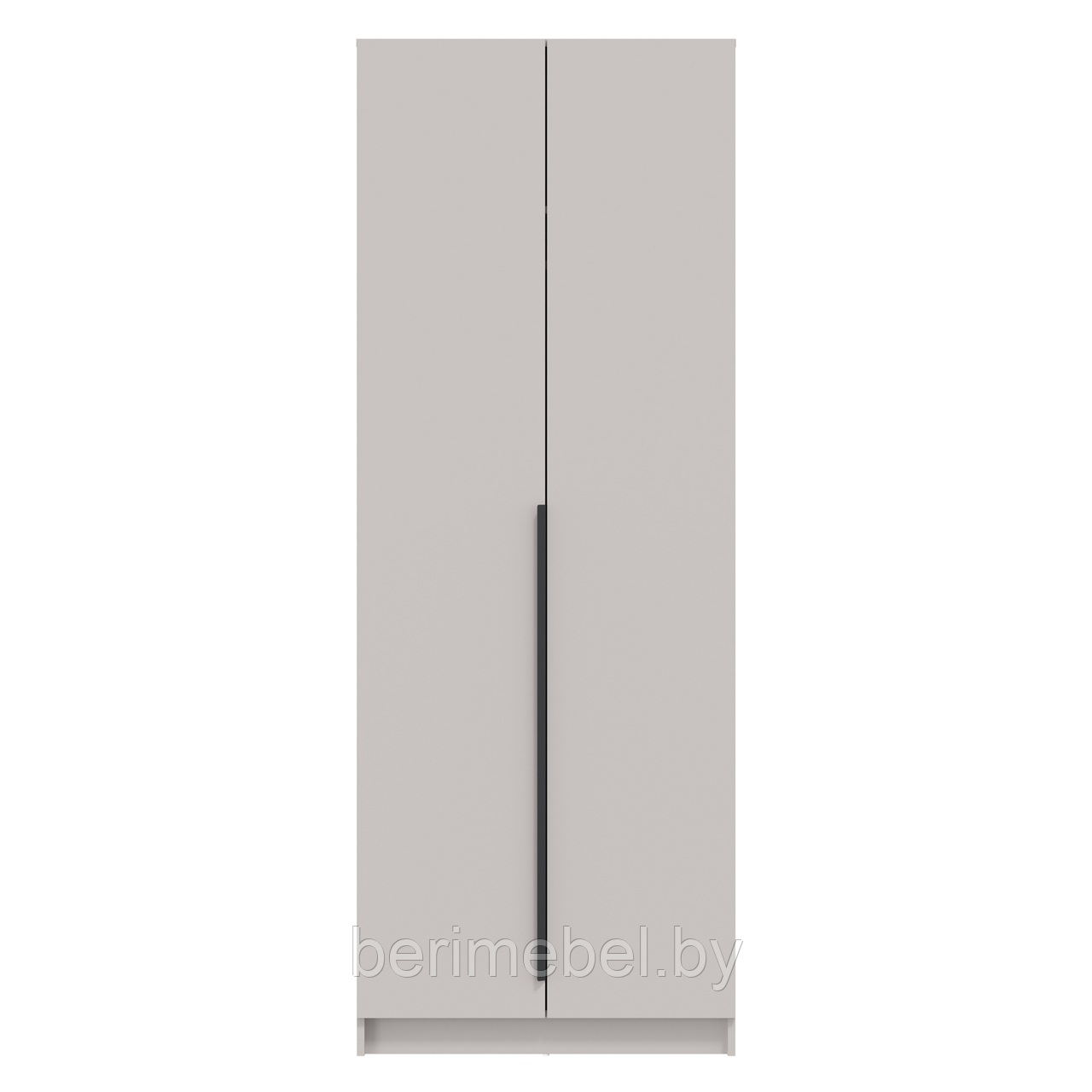 Шкаф для одежды 67.17 Брандо (2-х дв.) (h2150) ЛДСП (кашемир/ДВПО белый/фасад ЛДСП кашемир) Олмеко